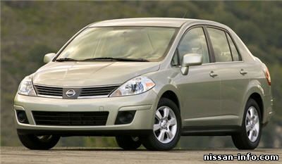  Nissan VERSA с 2007 года, точки подключения